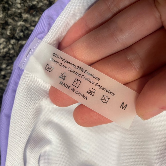 Lavender Ruffle Bikini Top - Picture 2 of 3